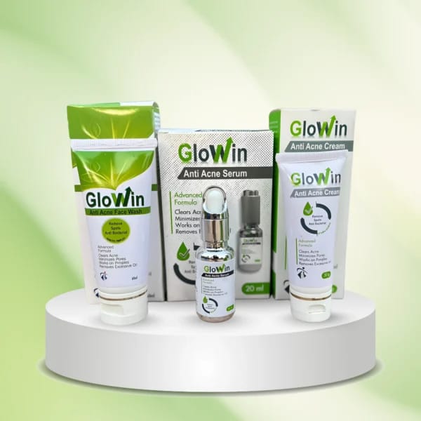 Clear Skin Acne Defense Kit | Anti Acne Face Wash, Serum & Cream Glownn