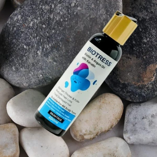 BIOTRESS BIOTIN & ARGAN OIL WITH KERATIN 100ML | HAIR GROWTH & STRENGTHENING OIL