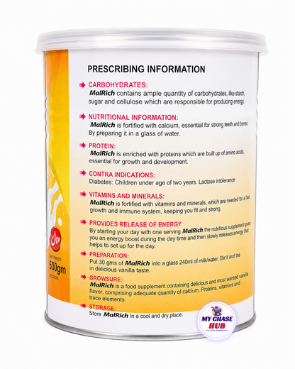 Sugar Free MalRich Milk Powder | Weight Gain Supplement