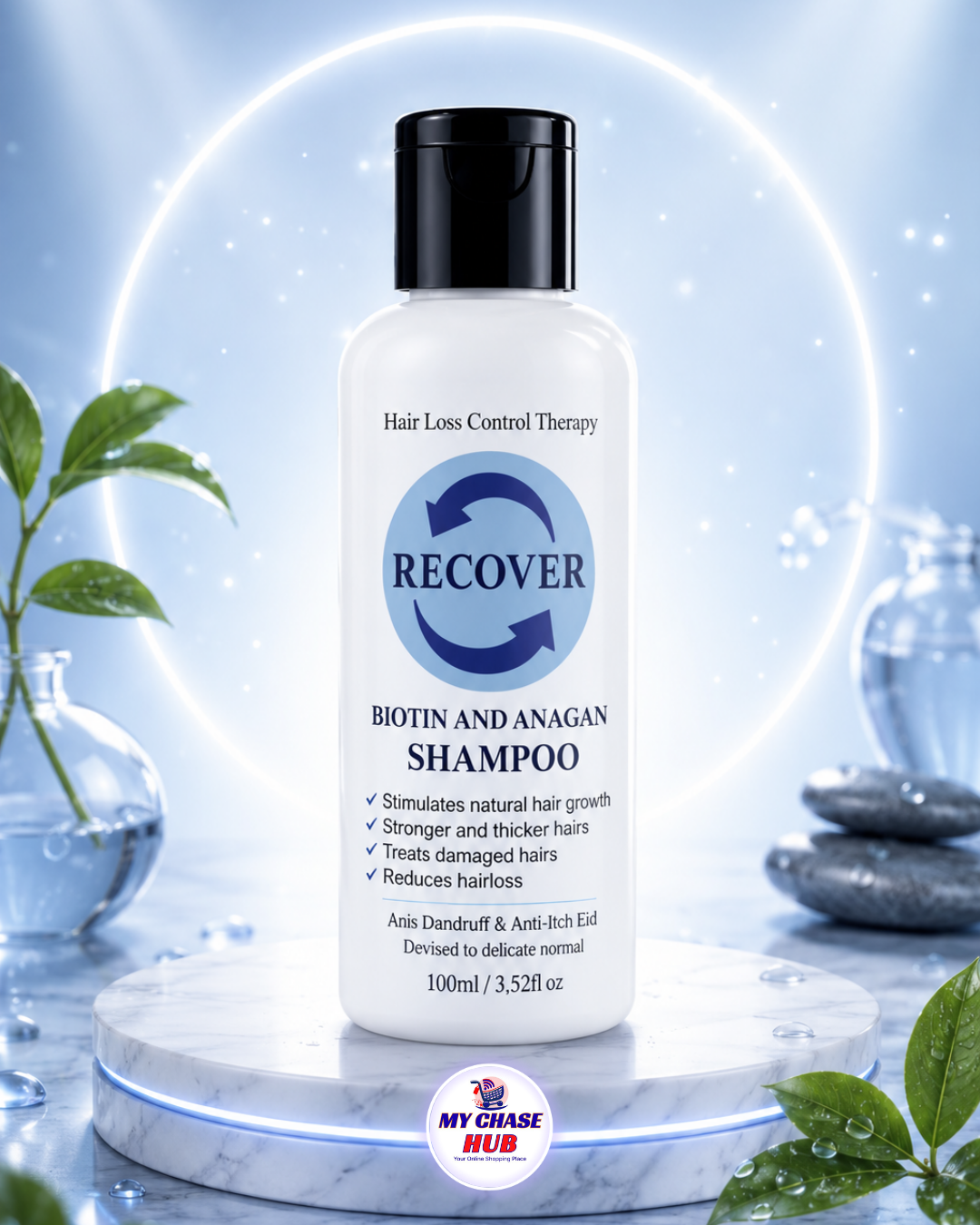 RECOVER ANTI HAIR FALL SHAMPOO | BIOTIN & ANAGAIN HAIR GROWTH