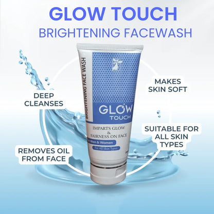 GLOWTOUCH BRIGHTENING FACE WASH WITH KOJIC ACID
