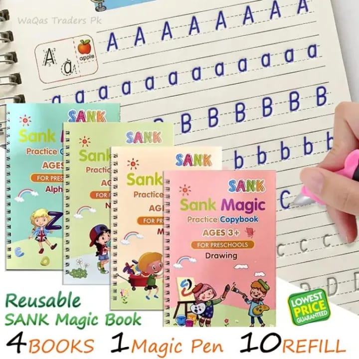 Sank Magic Practice Book for Kids (Set of 4 Books)